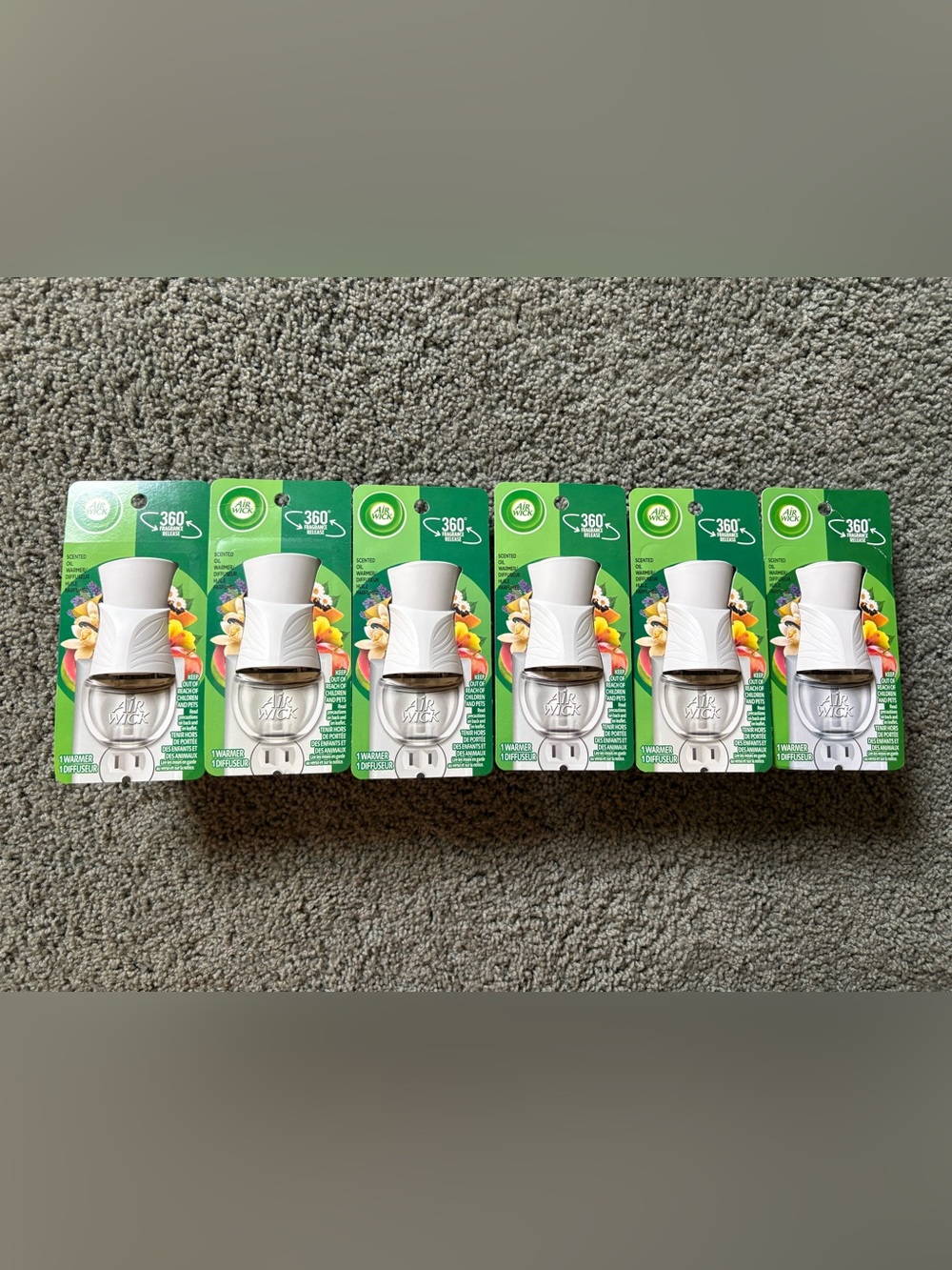 Lot of 6 Air Wick Plug In Scented Oil Warmer/Diffuser New In Package